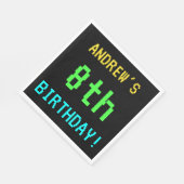 Fun /Retro Video Game Kijk 8th Birthday Servetten (Hoek)