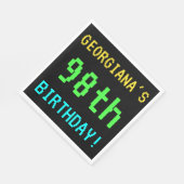 Fun /Retro Video Game Kijk 98th Birthday Servetten (Hoek)