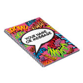 Fun Retro Votre Message Voix Bubble Comédie Livre (Côté Droit)