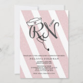 FUN RN graduation invitations blush rose parties s (Devant)