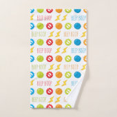 Fun Robot coloré Boop Boop Motif Kid (Serviette à main)