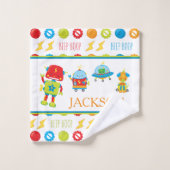 Fun Robot coloré Boop Boop Motif Kid (Gant de toilette)