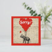 Fun romantic Sorry Kaart (Staand voorkant)