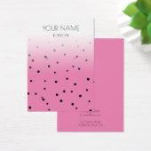 Fun rose, pois motif carte d'affichage d'oreille (Bureau)