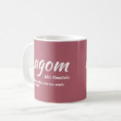 Fun Rose suédois Lagom définition Mug (Devant gauche)