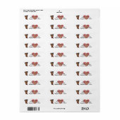 Fun Rottweiler Dog Return Address Label (Full Sheet)
