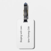 Fun Rowing club Bagagelabel (Achterkant verticaal)