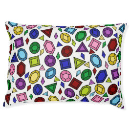 Fun Royal Rainbow Gemstones and Jewelry Pattern Hondenbed
