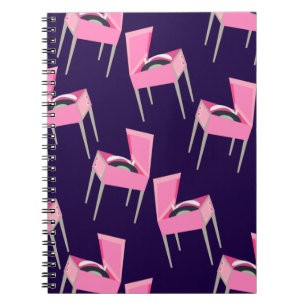 Fun roze Retrorecord Notitieboek