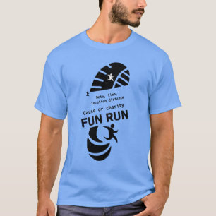 Fun Run Event Want Charity Promotion T-shirt