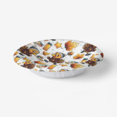 Fun Run Turkije Trot 5K Thanksgiving Running Desig Papieren Kommen (Gebogen)