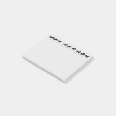 Fun Running Horses Black Silhouette Graphic art Post-it® Notes (Schuin)