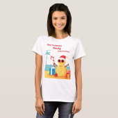 Fun Santa Claus Kerstmis Nieuwjaar personaliseren T-shirt (Voorkant volledig)
