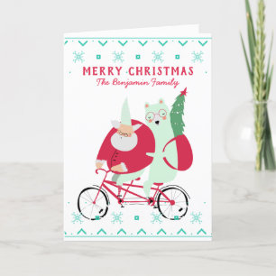 Fun Santa Claus Merry kerst Humoureuze Feestdagen Kaart