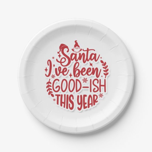 Fun Santa Papieren Bordje (Voorkant)