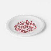 Fun Santa Papieren Bordje (Gekanteld)