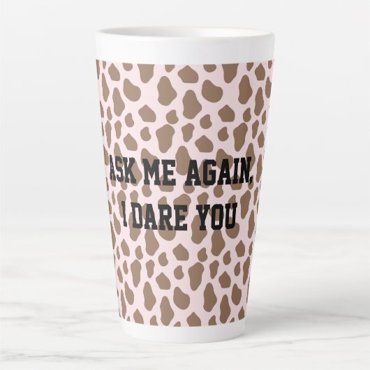 Fun Sarcastic Quote Teacher Large Latte Mug (Devant)