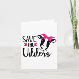Fun Save The Udders Bewustzijn tegen borstkanker Kaart
