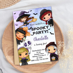Fun Scary Party Kaart voor kinderen en volwassenen