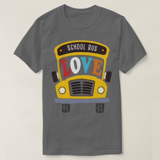 Fun School Bus Driver Gift Design Idee Yellow Bus T-shirt (Design voorkant)