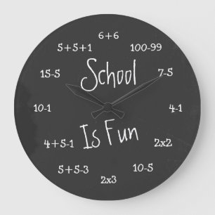 Fun School is Fun Geek Math Grote Klok
