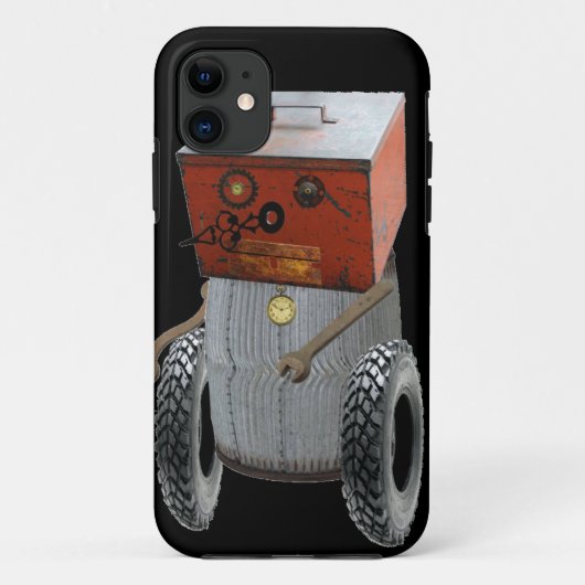 Fun Sci Fi Metal Robot Iphone-draagtas Case-Mate iPhone Case (Achterkant)