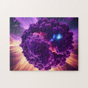 Fun Science Fiction Galactische Paarse wolk Legpuzzel