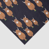 Fun Scottish Highland Koe Tissuepapier (Detail)