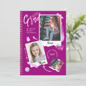 Fun Scrapbook Photo Album Notitieboek Dan & Now Af Kaart (Staand voorkant)