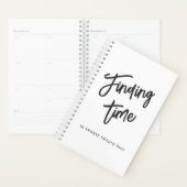 Fun Script Gepersonaliseerd Zwart & Wit Planner (Display)