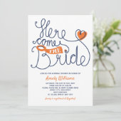 Fun Script Lettering Vrijgezellenfeest uitnodigen Kaart (Staand voorkant)