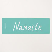 Fun Script Namaste Persoonlijke naam Yogamat (Voorkant (horizontaal))