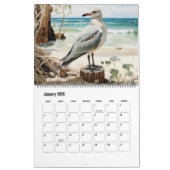 Fun Seagull Art Coastal Kalender (Jan 2026)