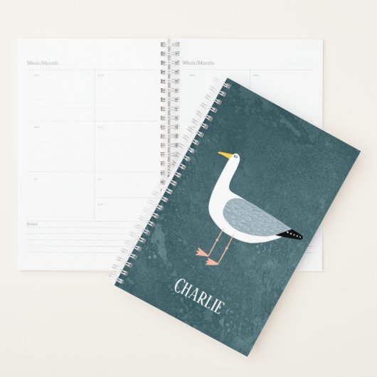 Fun Seagull - Gepersonaliseerd Planner (Display)