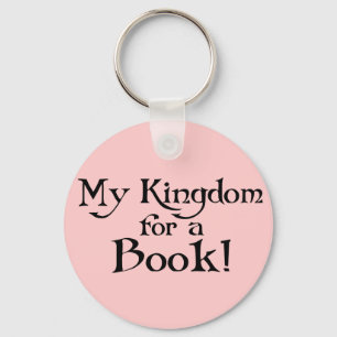 Fun Shakespeare My Kingdom for a Book T shirt Sleutelhanger