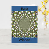 Fun Sharks Design Carte de voeux Modèle vertical (Fleur jaune)