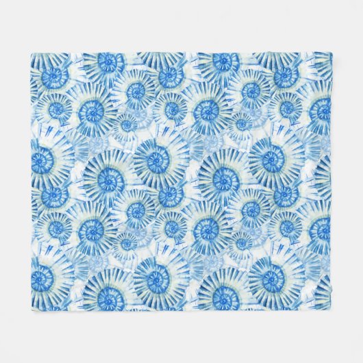 Fun Shell Pattern Fleece Deken (Voorkant (Horizontaal))