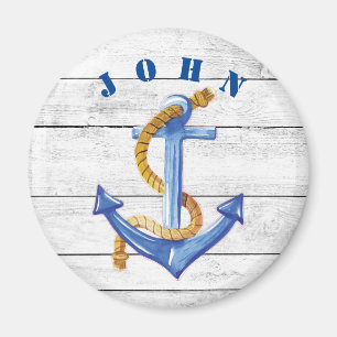 Fun Ships Anchor Personalized Magneet