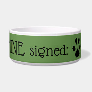 Fun Signed Pet Voerbakje