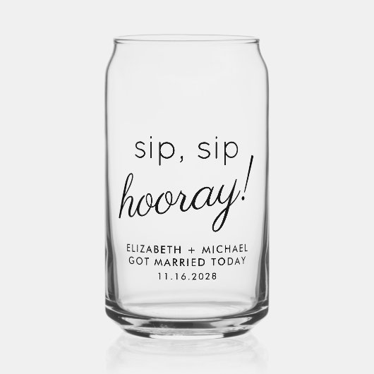 Fun Sip Sip Hooray Mariage Favoriser (Recto)