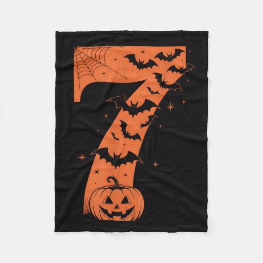 Fun Six Seven 6 7 Meme Design Couples Halloween Fleece Deken (Voorkant)