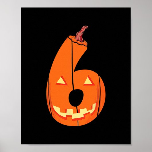 Fun Six Seven 6 7 Meme Design Couples Halloween Pu Poster (Voorkant)