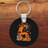 Fun Six Seven 6 7 Meme Design Couples Halloween Sleutelhanger (Voorkant)