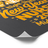 Fun Skeleton Er Icu Nurse Night Shift Crew New Yea Poster (Hoek)