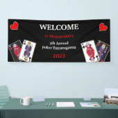 Fun Skeleton Kings en Queens Poker Plays Spandoek (Beurs)