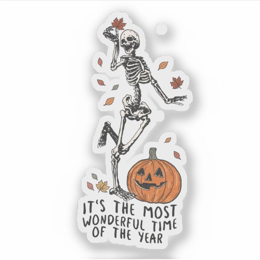 Fun Skeleton Sticker (Voorkant)