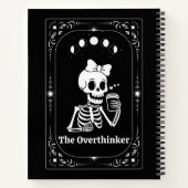 Fun Skeleton Tarot Kaart Gothic Skull Gothic Witch Notitieboek (Achterkant)