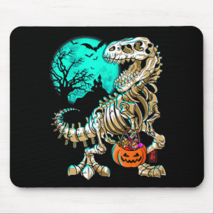 Fun Skeleton TRex Halloween Boys Dino Kinder Fossi Muismat
