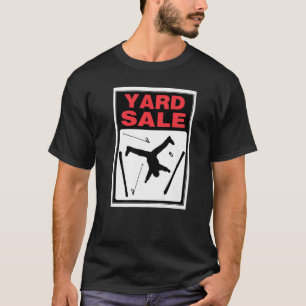 Fun Skiing Day Yard Sale Skier and Gear Overal T-shirt
