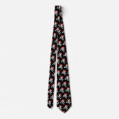 Fun Skull and Crossbones Pattern Pirate Stropdas (Achterkant)